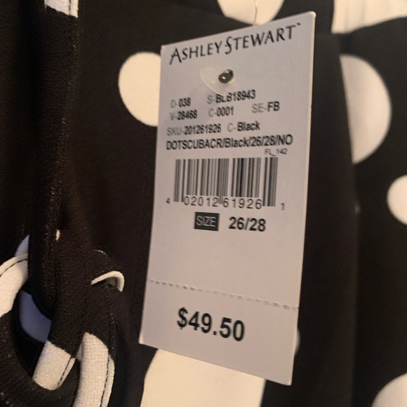 ✨HPx5✨NWT ashley stewart polka dot pants - Picture 3 of 6